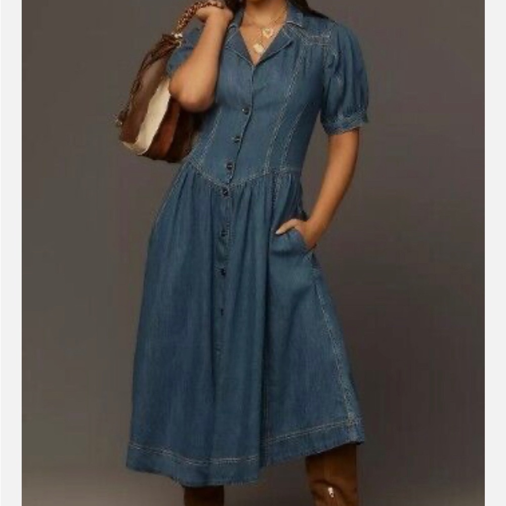 Women's Blue Denim Dress